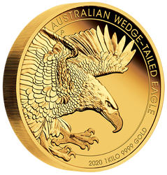 Aigle australien 1000 grammes d'or 2020 Proof