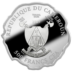 Cameroun : Born to Be Happy colorée 1/2 once d'argent 2025 Proof