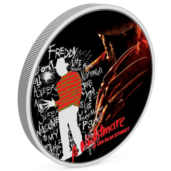 Niue: A Nightmare on Elm Street coloured 1 oz Silver 2022 Proof