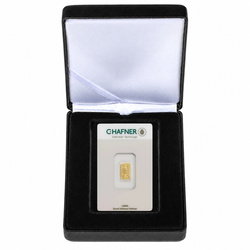 1 g C.Hafner gold bar in a presentation case – gift set