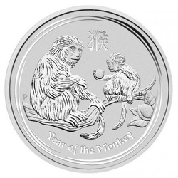 Lunar II: Year of the Monkey 5 oz Silver 2016