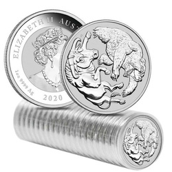 Bull and Bear 1 oz Silver 2020