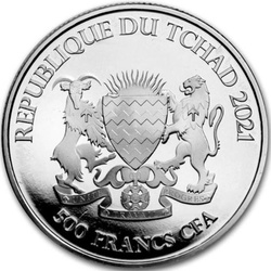 Republic of Chad: Celtic Animals - Rabbit 1 oz Silber 2021