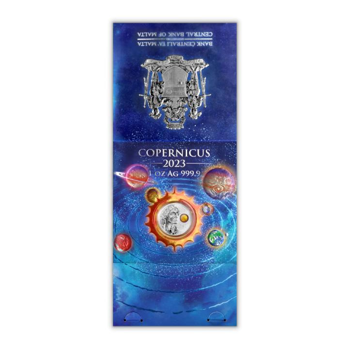 Malta Copernicus colorat 1 oz Argint 2023