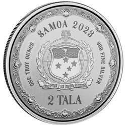 Samoa: Mermaid Mother & Daughter 1 oncia d'argento 2023 Prooflike