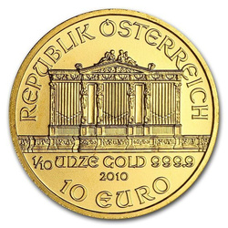 Bécsi Filharmonikusok 1/10 uncia arany 2010