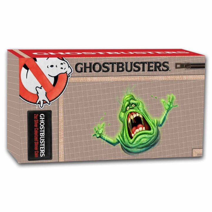 Niue: Ghostbusters - Slimer coloured 2 oz Silver 2024