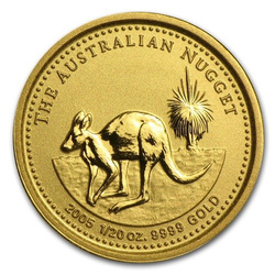 Ausztrál kenguru 1/20 uncia arany 2005
