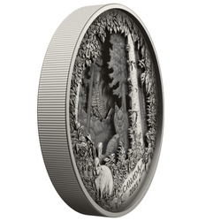 Canada: Predatore o preda in cornice $175 Argento 2025 Finitura anticata