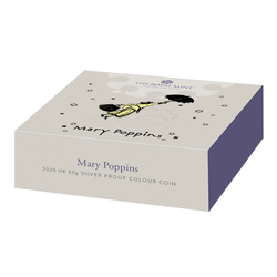 Mary Poppins de color 50p Plata 2025 Proof