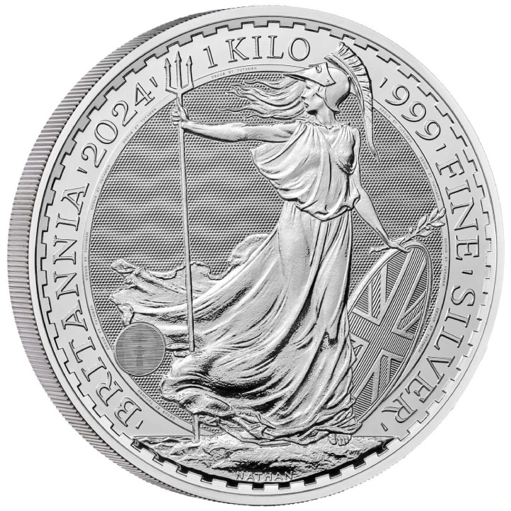 Britannia 1000 gramos Plata 2024