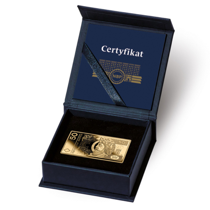 Polské bankovky v oběhu - bankovka 50 PLN Zlatá 2025 proof