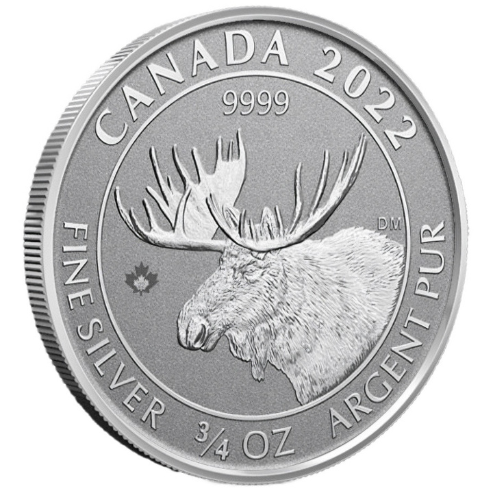 Canada: Animal Portraits - Canadian Moose 3/4 uncji Srebra 2022