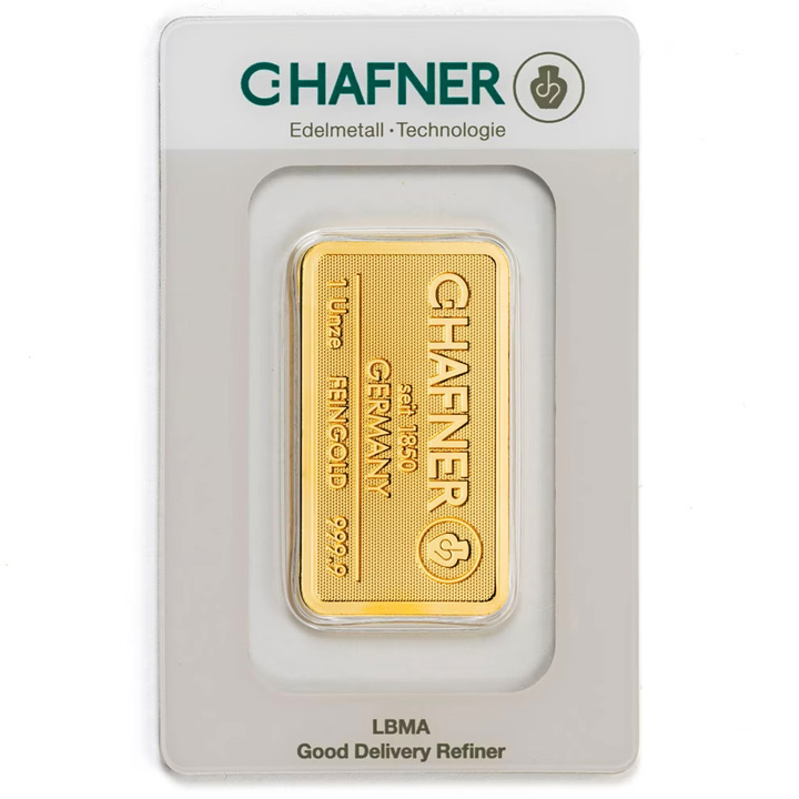 Lingot d'or 1 oz C Hafner