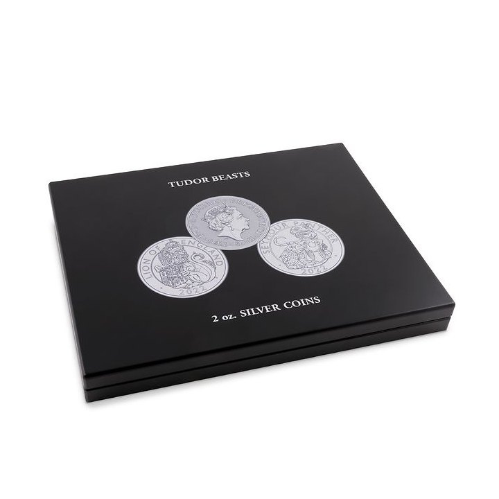 Leuchtturm Caseta Volterra Tudor Beasts pentru 10 monede x 2 oz argint