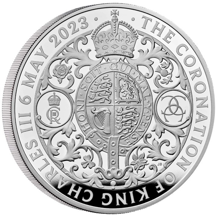 The Coronation of His Majesty King Charles III 1000 grams Silver 2023 Proof