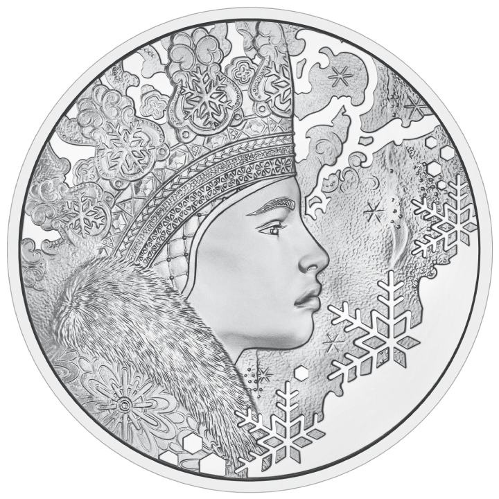 Segreti della neve 20 euro d'argento 2023 Proof