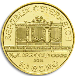 Wiedeński Filharmonik 1/10 uncji Złota 2014