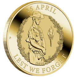 Anzac Day 1 Aluminium bronze 2025 (pièce dans une carte)
