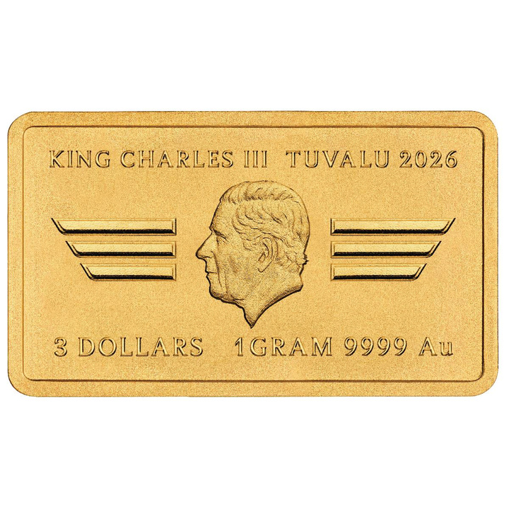 Lingou de monedă din aur 40 Years of Top Gun 1 g Aur 2026