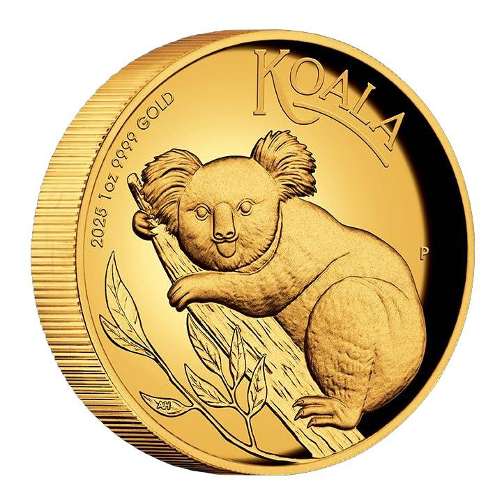 Koala 1 unce Zlato 2025 Proof High Relief