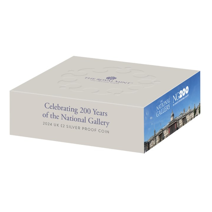 Celebrating 200 Years of the National Gallery £2 Silver 2024 Gilded Proof Coin