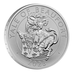 Set di 2 monete The Royal Tudor Beasts: The Yale of Beaufort 2 x 1 oncia 2023 Proof