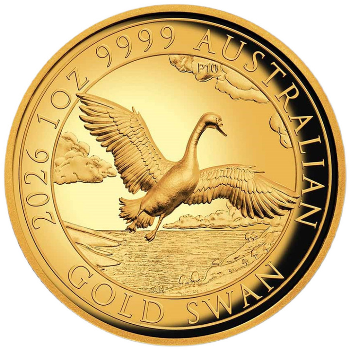 Złota Moneta Łabędź 1 uncja Złota 2026 Proof High Relief 