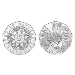 Waggle Dance 5 Euro Silver 2023 Coins