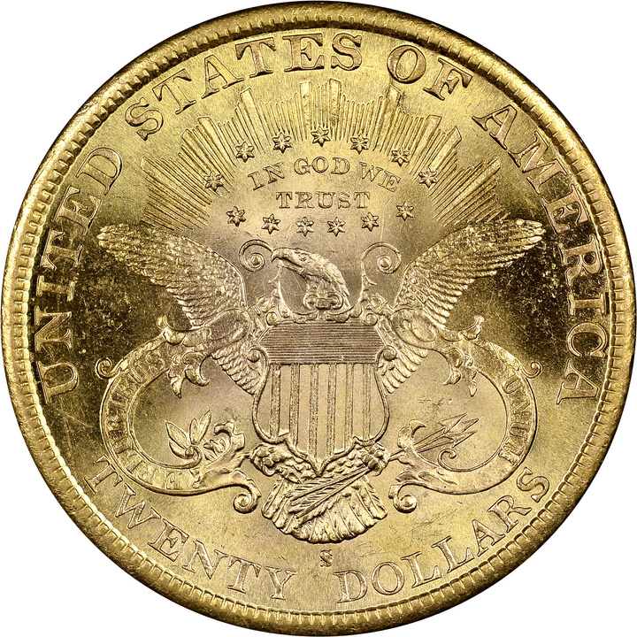 Liberty Head $20 Gold 1889 Coin