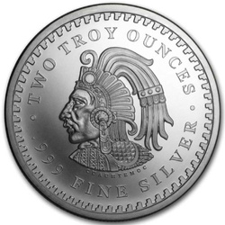 Aztec Calendar 2 oz Silver