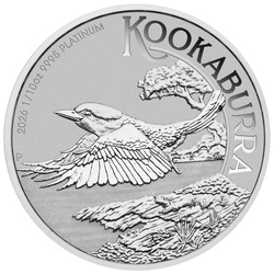 Kookaburra 1/10 oz Platină 2026