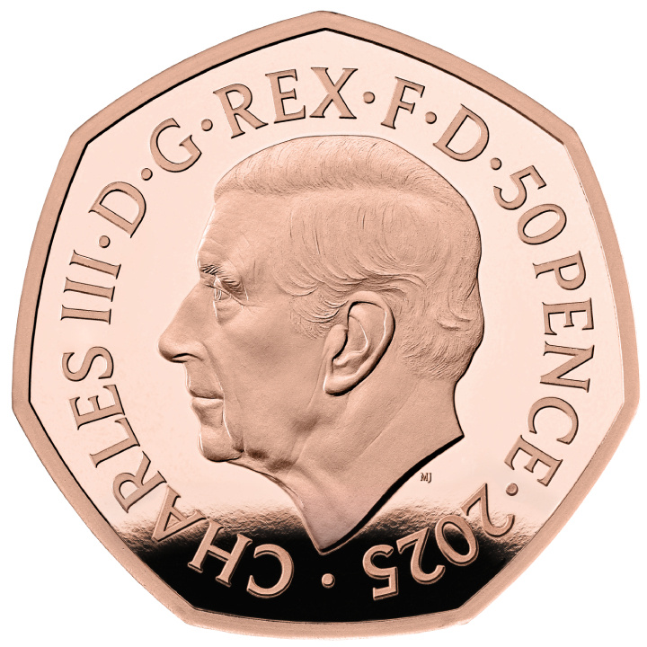 Stories of The Second World War 50p Gold 2025 Proof (Zlatá mince)