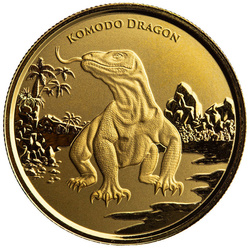 Tokelau: Komodo Dragon 1 oz Gold 2022 Proof Coin