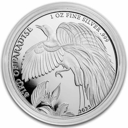 Papua New Guinea: Bird of Paradise 1 oz Silber 2023