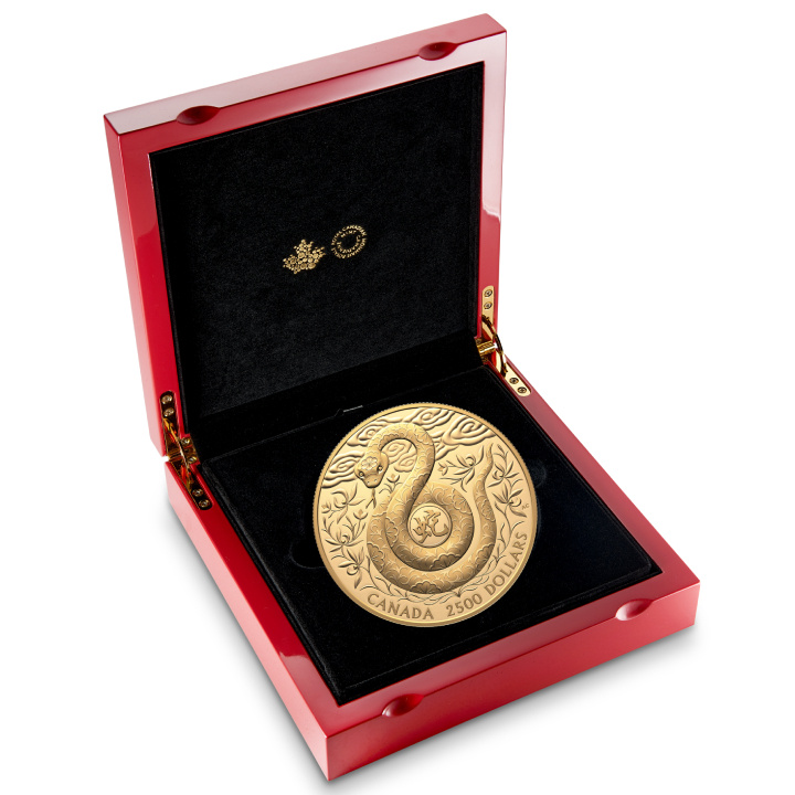 Canada: Anno lunare del serpente $2500 Oro 2025 Proof