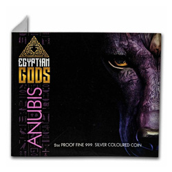Sierra Leone: Egyptian Gods - Anubis coloured 2 oz Silber 2023 Proof Coin