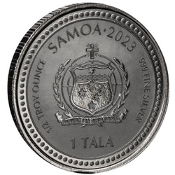Samoa: El Maestro 1/2 onza Plata 2023 Rodio Negro Proof