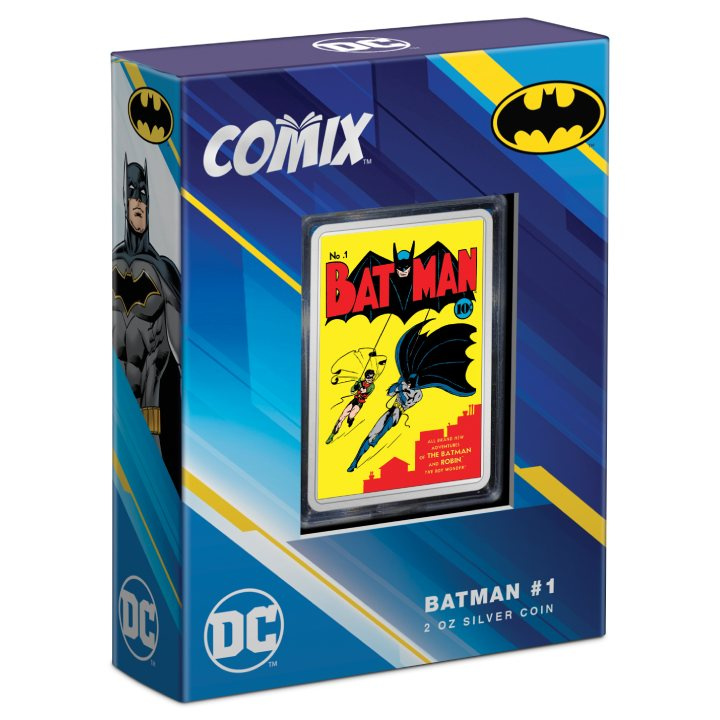 Niue: DC Comix - Batman coloreado 2 oz Plata 2023 Proof