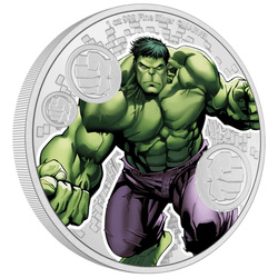 Niue : Marvel - Hulk colorée 1 once d'argent 2023 Proof