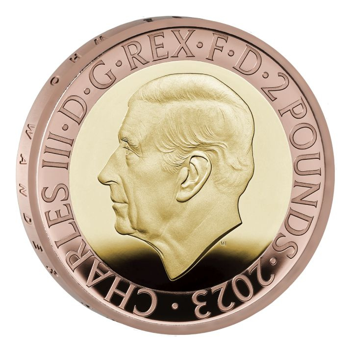 Zestaw 5 monet Wielka Brytania Złoto 2023 Proof Commemorative Coin