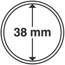 Leuchtturm - Capsulă din plastic pentru monedă 38 mm 100 bucăți