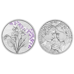The Violet coloured 10 Euro Silver 2024 Proof Coin