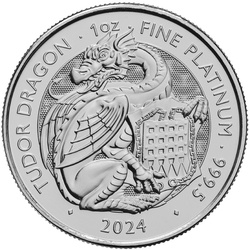 The Royal Tudor Beasts: The Tudor Dragon 1 uncja Platyny 2024