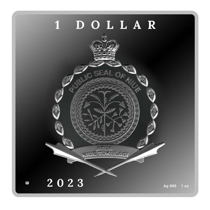 Niue: La nascita di Venere colorata, placcata in oro 1 oncia d'argento 2023 Proof