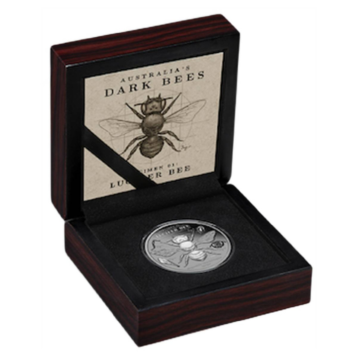 Niue Australia's Dark Bees - Lucifer Bee 2 oz Silber 2026 Black Proof