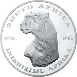 Srebrna Moneta Cheetah 2 uncje Srebra 2026 Proof High Relief