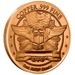 Buffalo Wings 1 ounce of copper