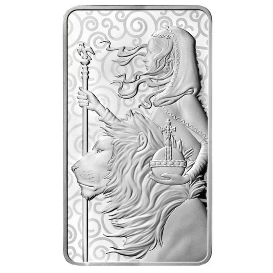Lingot d'argent 10 onces Una et le lion
