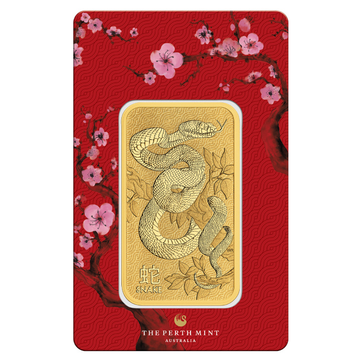Australian Lunar 1 oz oro Año de la Serpiente